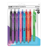 uniball® Jetstream Elements Hybrid Gel Pen, Retractable, Medium 1 mm, Assorted Ink and Barrel Colors, 12/Pack (UBC70171) Pack of 12