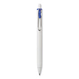 uniball® uniONE Gel Pen, Retractable, Medium 0.7 mm, Blue Ink, White/Blue Barrel, Dozen (UBC70363) 1 Dozen
