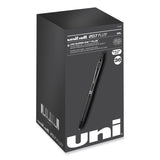 uniball&trade; 207 Plus+ Gel Pen, Retractable, Medium 0.7 mm, Black Ink, Black Barrel, 36/Pack (UBC70455) Pack of 36