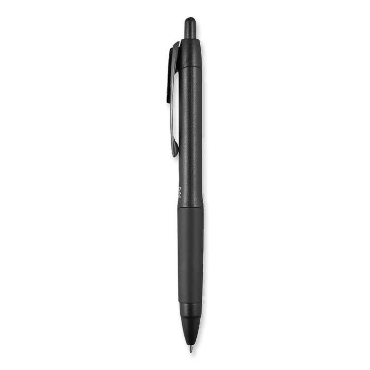 uniball&trade; 207 Plus+ Gel Pen, Retractable, Medium 0.7 mm, Black Ink, Black Barrel, 36/Pack (UBC70455) Pack of 36