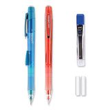 uniball® Chroma Mechanical Pencils with Tube of Lead/Erasers, 0.7 mm, HB (#2), Black Lead, Assorted Barrel Colors, 2/Pack (UBC90192) Pack of 2