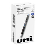 uniball® 207 Signo Gel Ultra Micro Gel Pen, Retractable, Extra-Fine 0.38 mm, Blue Ink, Clear/Black Barrel (UBC1790923) 1 Dozen