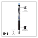 uniball® 207 Signo Gel Ultra Micro Gel Pen, Retractable, Extra-Fine 0.38 mm, Blue Ink, Clear/Black Barrel (UBC1790923) 1 Dozen
