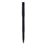 uniball&trade; Stick Roller Ball Pen, Micro 0.5mm, Black Ink, Black Matte Barrel, 36/Pack (UBC1921065) Box of 36