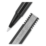 uniball&trade; Stick Roller Ball Pen, Micro 0.5mm, Black Ink, Black Matte Barrel, 36/Pack (UBC1921065) Box of 36
