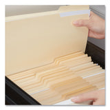 Universal® Top Tab File Folders, 1/3-Cut Tabs: Assorted, Letter Size, 0.75" Expansion, Manila, 50/Box (UNV18104)