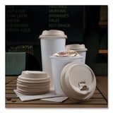 Dart® Fiber Lids for Paper Cups, Fits 10 oz to 24 oz Cups, Tan, 1,000/Carton (DCCLK316FBR) Case of 1000