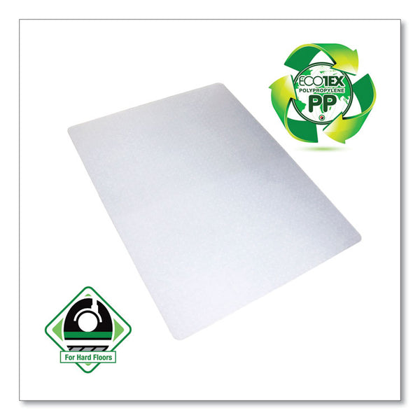Floortex® Ecotex Polypropylene Rectangular Chair Mat for Carpets, 29 x 46, Translucent (FLRNCMFLLGC0001)