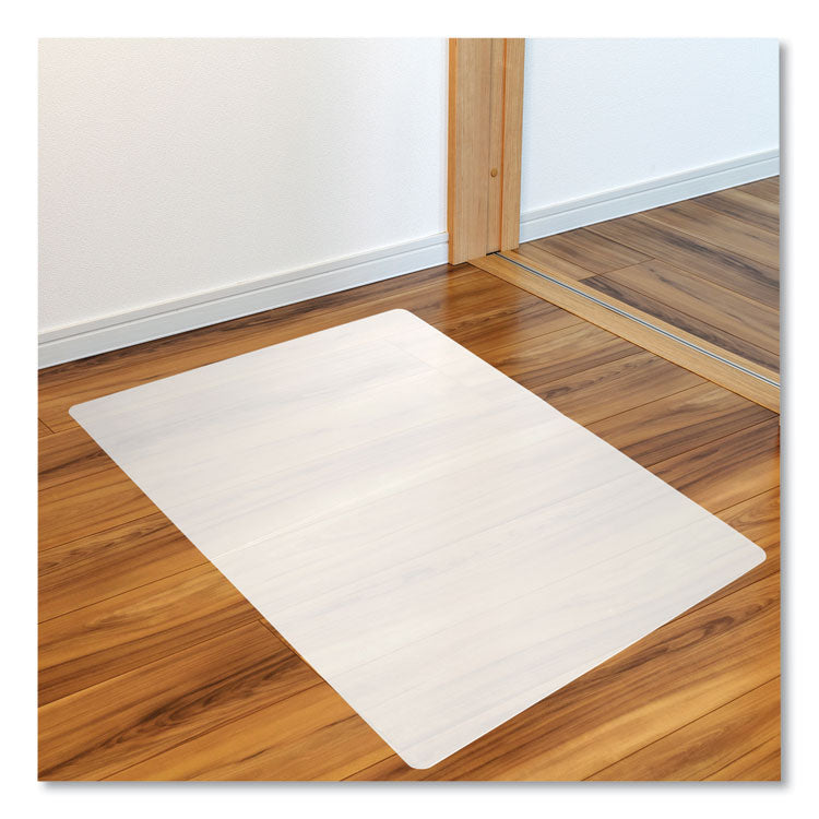 Floortex® Ecotex Polypropylene Anti-Slip Foldable Chair Mat for Hard Floors, 45 x 53, Translucent (FLRNCMFLLAC0003) Each