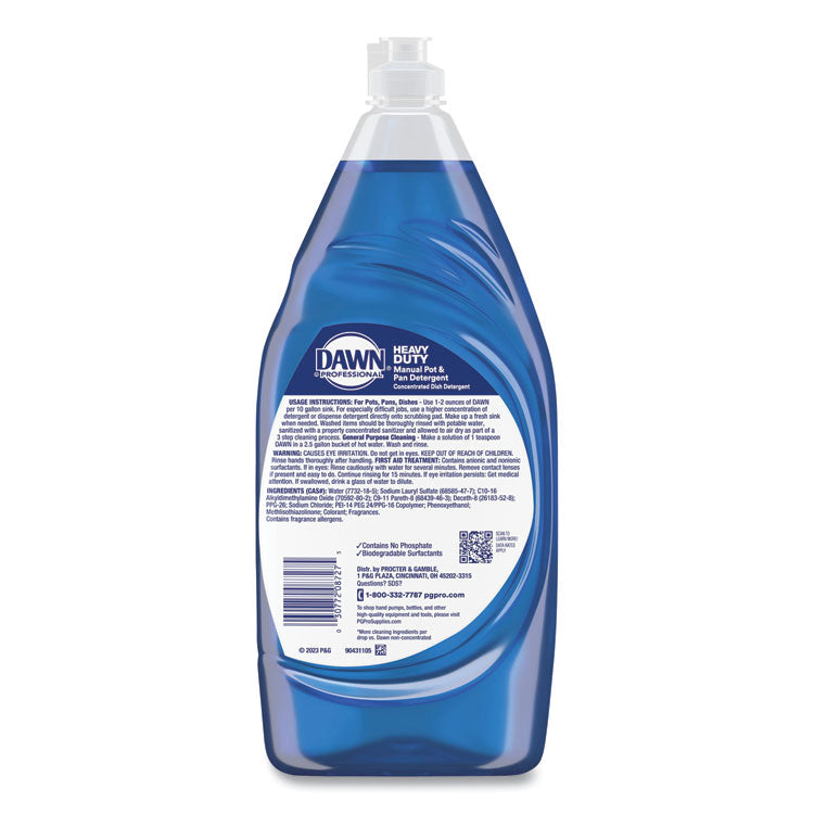 Dawn® Professional Heavy-Duty Manual Pot/Pan Dish Detergent, Original Scent, 38 oz Bottle, 8/Carton (PGC08836)