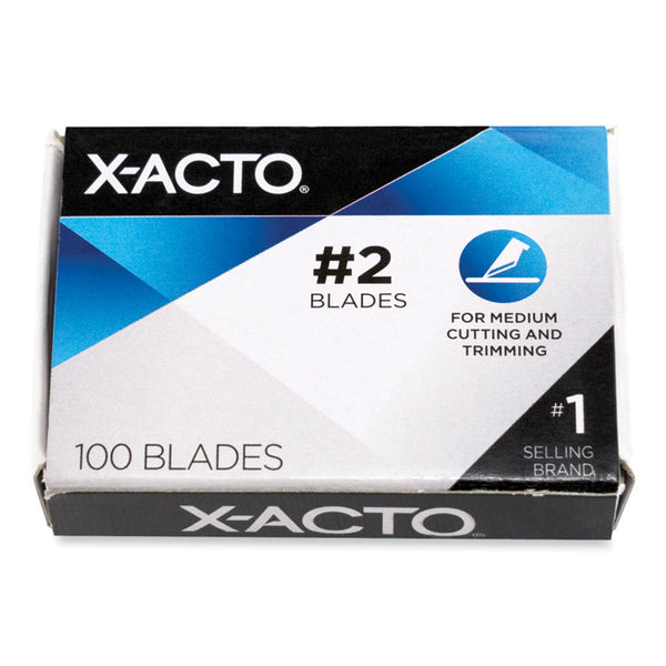 X-ACTO® No. 2 Bulk Pack Blades for X-Acto Knives, 100/Box (EPIX602) Box of 100 Blades