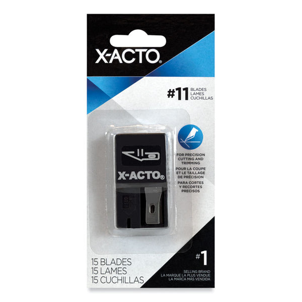 X-ACTO® No. 11 Nonrefillable Blade Dispenser, 15/Pack (EPIX411) Pack of 15