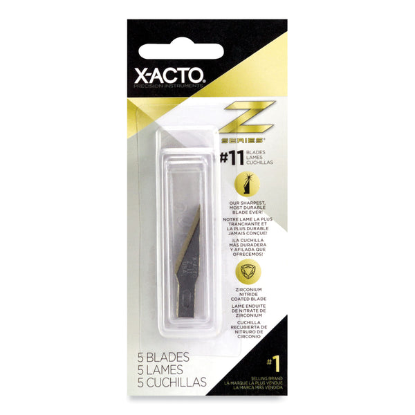 X-ACTO® Z Series #11 Replacement Blades, 5/Pack (EPIXZ211W) Pack of 5