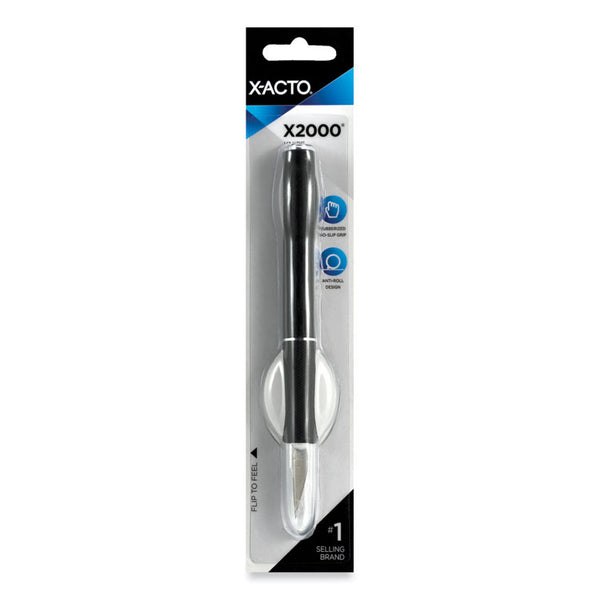 X-ACTO® X2000 No-Roll Rubber Barrel Knife with #11 Replaceable Blade and Safety Cap (EPIX3724) Each
