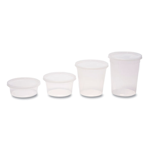 GEN Plastic Deli Containers with Lid, 16 oz, Clear, Plastic, 240/Carton (GENDELI16OZ)