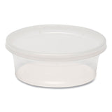 GEN Plastic Deli Container with Lid, 8 oz, Clear, Plastic, 240/Carton (GENDELI8OZ)