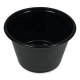 Boardwalk® Souffle/Portion Cups, 4 oz, Polypropylene, Black, 2,500/Carton (BWKPRTN4BL) Case of 2500