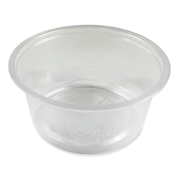 Boardwalk® Souffle/Portion Cups, 3.25 oz, Polypropylene, Translucent, 2,500/Carton (BWKPRTN325TS)