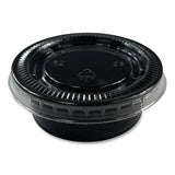 Boardwalk® Souffle/Portion Cups, 1.5 oz, Polypropylene, Black, 2,500/Carton (BWKPRTN15BL) Case of 2500