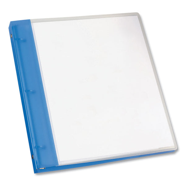 Avery® Flexible View Binder with Round Rings, 3 Rings, 0.5" Capacity, 11 x 8.5, Blue (AVE17670)