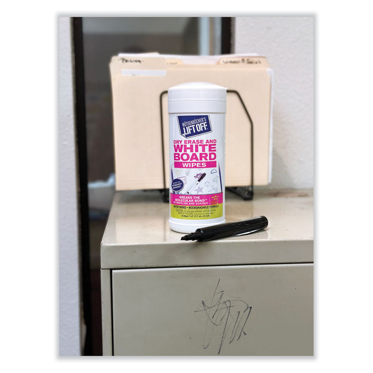 Motsenbocker's Lift-Off® Dry Erase Cleaner Wipes, 7 x 12, 40/Canister (MOT42703EA) Each