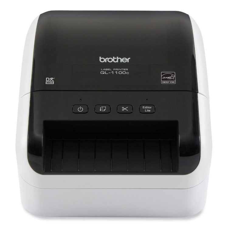 Brother QL-1100C Wide Format Professional Label Printer, 69 Labels/min Print Speed, 5.9 x 8.7 x 6.7 (BRTQL1100C)