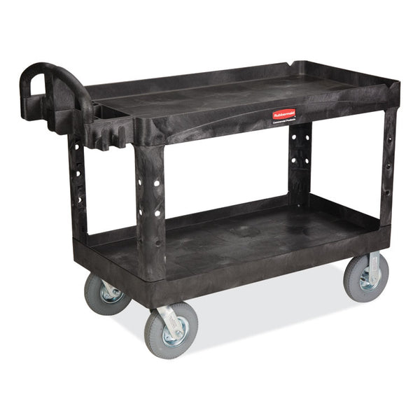 Rubbermaid® Commercial Heavy-Duty Platform Truck Cart, 1,200 lb Capacity, 24 x 48 Platform, Black (RCP443610BLA)