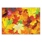 Autumn Days Multi-Pack Placemats, 10 x 14, Three Different Designs, 1,000/Carton (HFM702081) Case of 1000