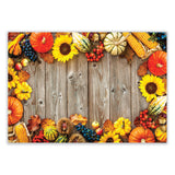 Autumn Days Multi-Pack Placemats, 10 x 14, Three Different Designs, 1,000/Carton (HFM702081) Case of 1000