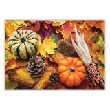 Autumn Days Multi-Pack Placemats, 10 x 14, Three Different Designs, 1,000/Carton (HFM702081) Case of 1000