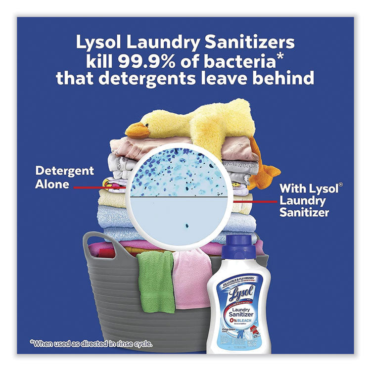 LYSOL® Brand Laundry Sanitizer, Liquid, Crisp Linen, 90 oz, 4/Carton (RAC95872)