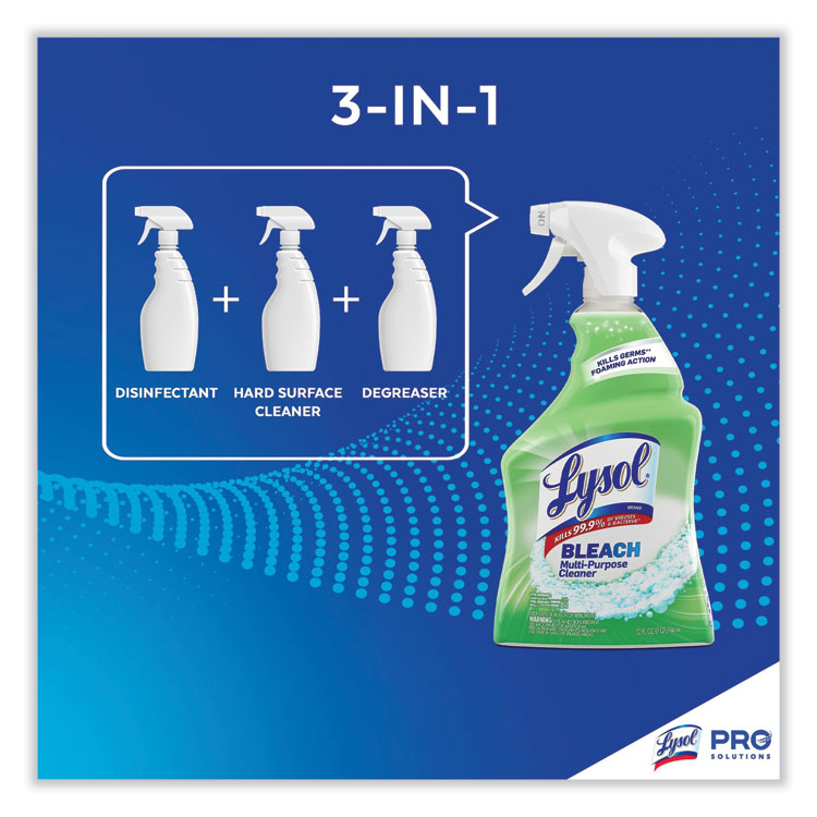 LYSOL® Brand Multi-Purpose Cleaner with Bleach, 32 oz Spray Bottle (RAC78914)