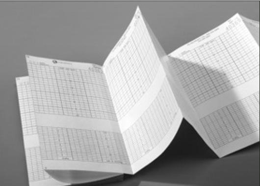 Vital Signs® Recording Chart Paper Z-Fold Red Grid (411293_CS) 40/CS
