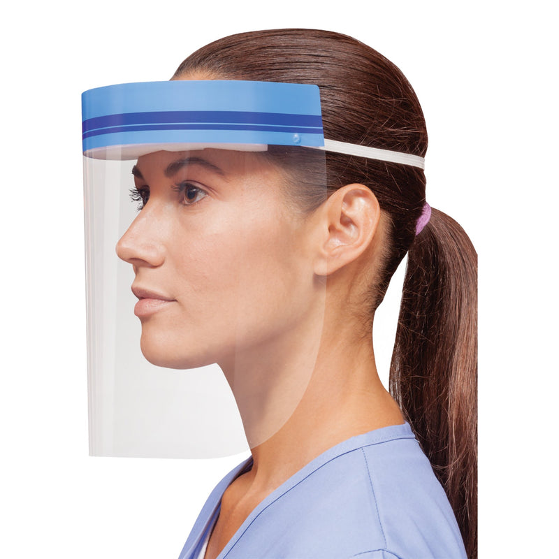 Crosstex® Wraparound Face Shield One Size Fits Most Full Length Anti-fog Disposable NonSterile (988897_CS) 108/CS
