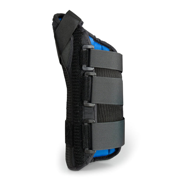 McKesson Wrist Brace with Abducted Thumb Aluminum / Foam / Spandex / Plastic Right Hand Black X-Small (1159136_EA) 1/EA