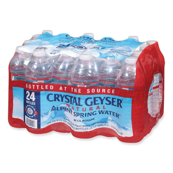 Crystal Geyser® Natural Alpine Spring Water, 16.9 oz Bottle, 24/Carton (CGW24514CTDEP)
