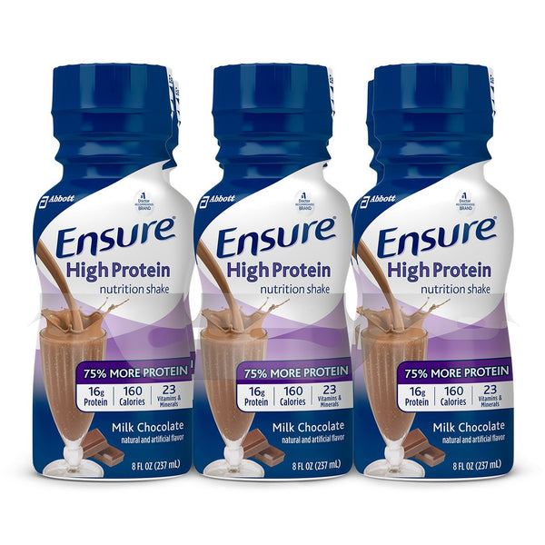 Ensure® High Protein Shake Oral Supplement Milk Chocolate Flavor Liquid 8 oz. Bottle (984042_PK) 6/PK