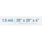 McKesson Patient Belongings Bag 4 X 20 X 20 Inch Polyethylene Snap Closure White (447757_CS) 250/CS