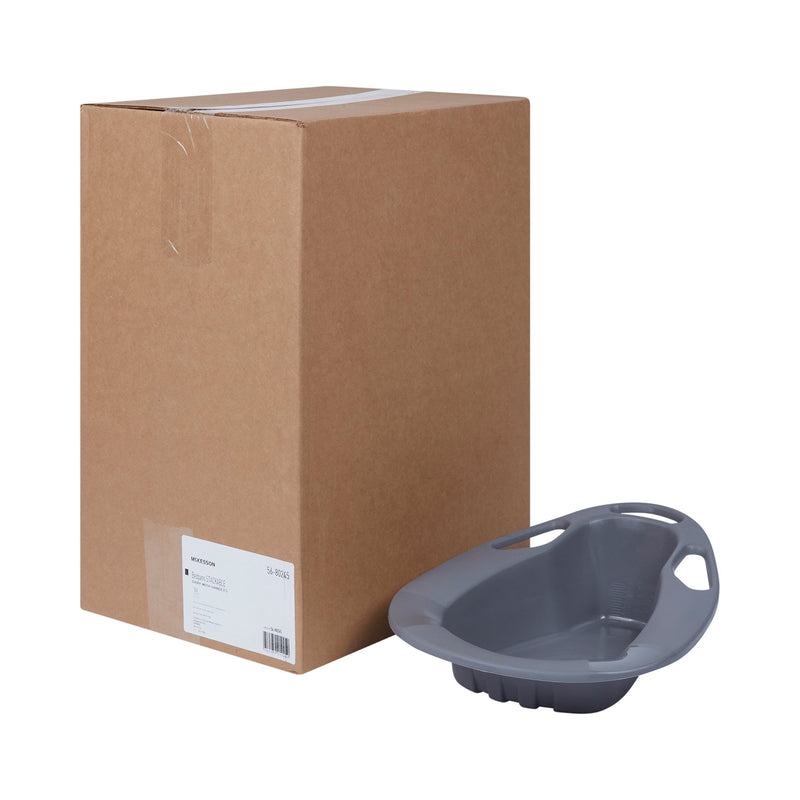 McKesson Stackable Bedpan Graphite 2 Quart / 1893 mL (1028130_EA) 1/EA