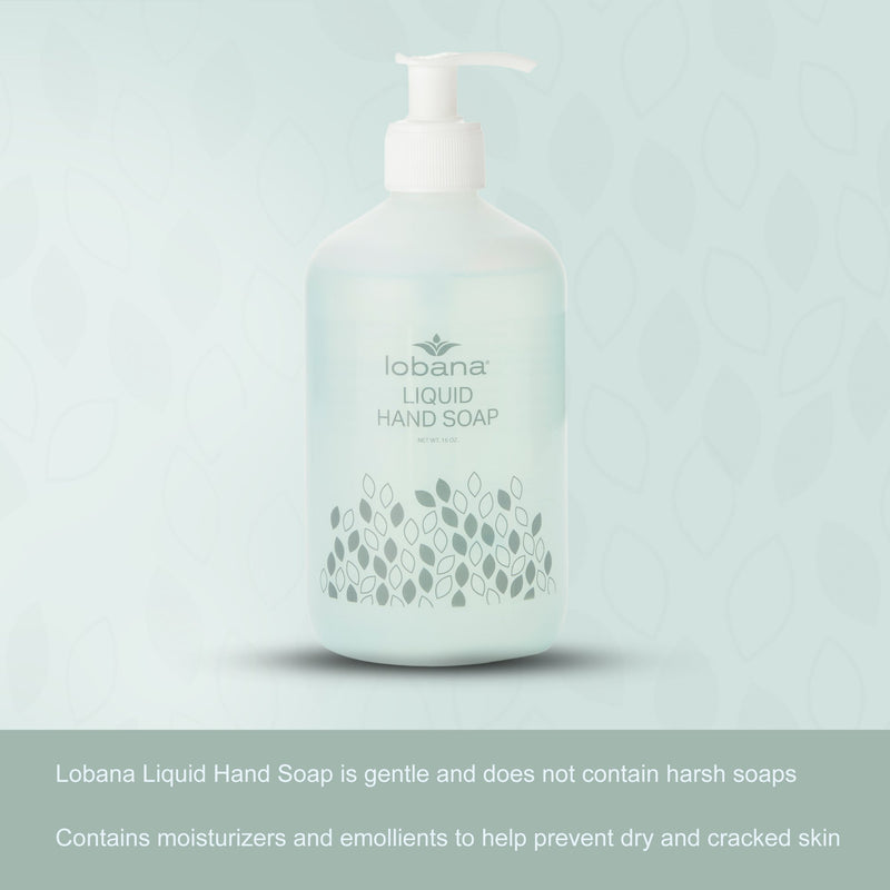 Lobana® Antimicrobial Soap Liquid 16 oz. Pump Bottle Scented (204222_CS) 12/CS