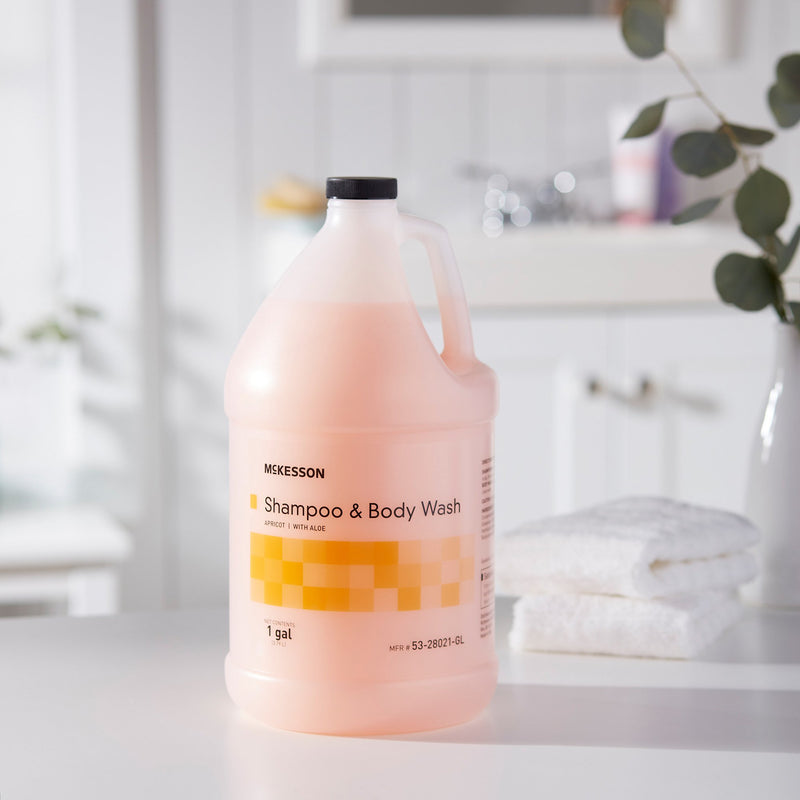 McKesson Shampoo and Body Wash 1 gal. Jug Apricot Scent (877030_CS) 4/CS