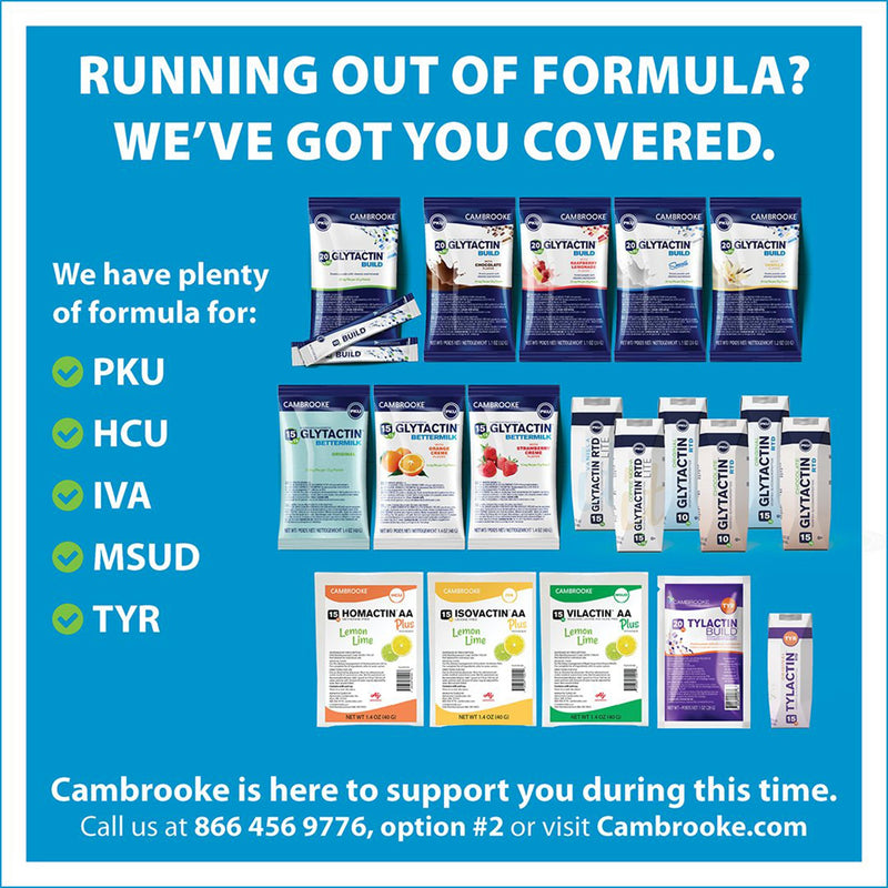 Glytactin® BetterMilk Oral Supplement Orange Crème Flavor Powder 1.4 oz. Individual Packet (1210112_EA) 1/EA