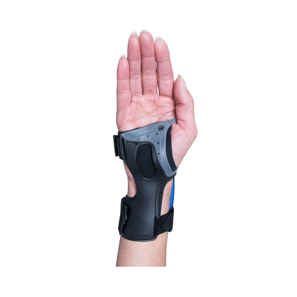 Ossur® Exoform® Carpal Tunnel Wrist Splint Low Profile Plastic / Nylon Left Hand Black / Blue / Gray Large (460853_EA) 1/EA