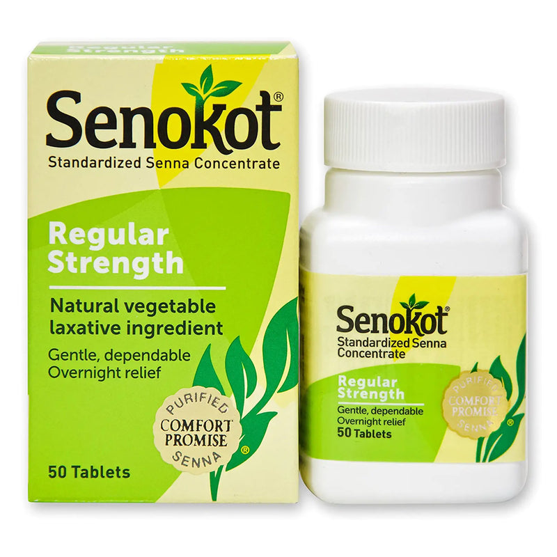 Senokot® Laxative Tablet 50 per Bottle 8.6 mg Strength Sennosides (830858_BT) 1/BT