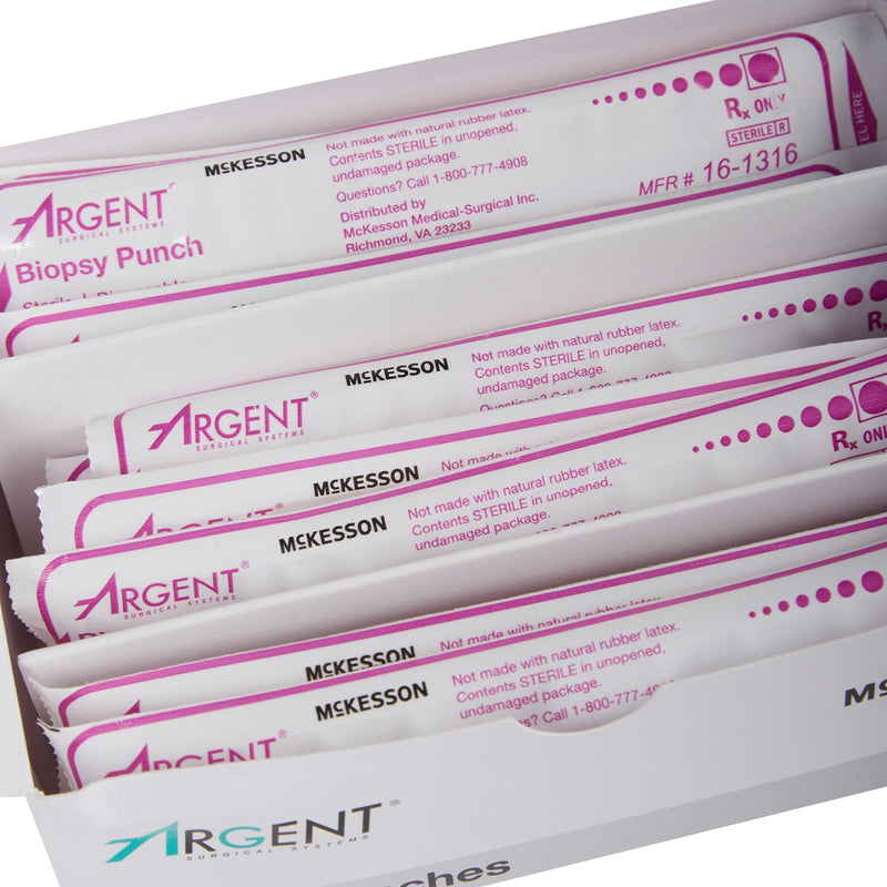 McKesson Argent™ Biopsy Punch Dermal 8 mm (1175178_BX) 25/BX