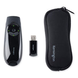 Kensington® Presenter Expert Wireless Cursor Control with Green Laser, Class 2, 150 ft Range, Black (KMW72426) Each