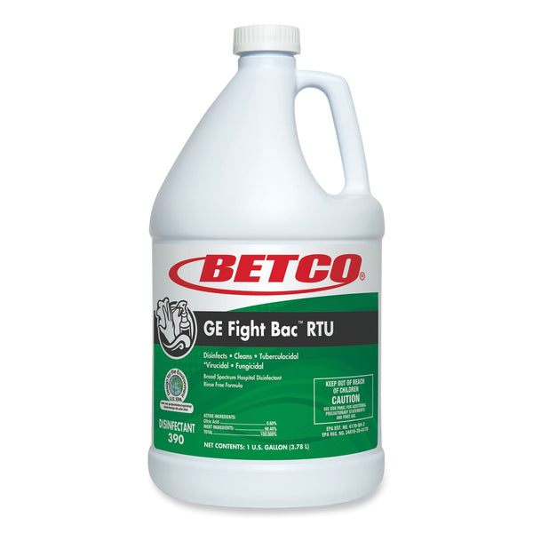 Betco® GE Fight Bac RTU Disinfectant, Fresh Scent, 1 gal Bottle (BET3900400EA)