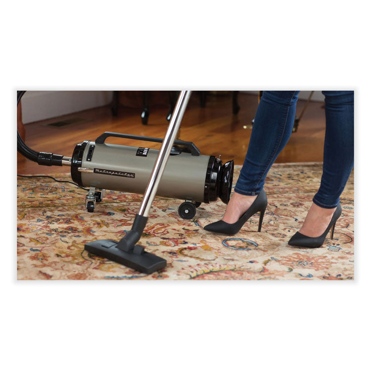 MetroVac Metropolitan Professionals Canister Vacuum, 11.25 A Current, Black, Ships in 1-3 Business Days (MEV104577942)