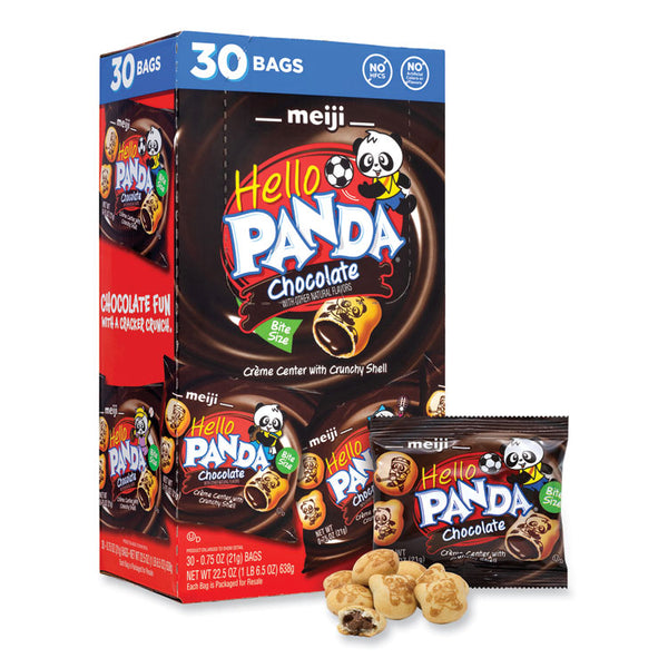 Meiji Hello Panda Chocolate Creme Filled Cookies, 0.75 oz Bag, 30 Bags/Carton, Ships in 1-3 Business Days (GRR22002038) Each