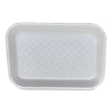 GEN Meat Trays, #2S, 8.5 x 6 x 0.7, White, 500/Carton (GEN2SWH)